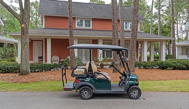 3BR Beach Cottage w/GOLF CART + Beach Tram! Pets Welcome. Near Pool, Hot Tub in Raven's Run East