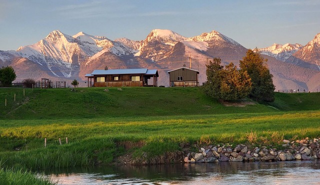 Bison Range 15 minutes away! Cozy Cabin w/Beautiful Creek & Mtn Views! in Saint Ignatius