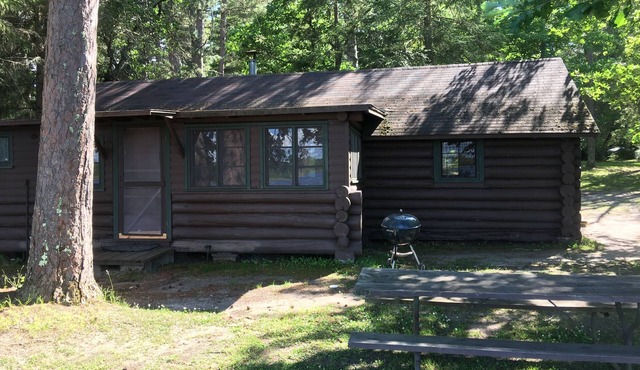 CABIN #2 (Wolf) Beautiful log cabin situated right on the lake! in Max