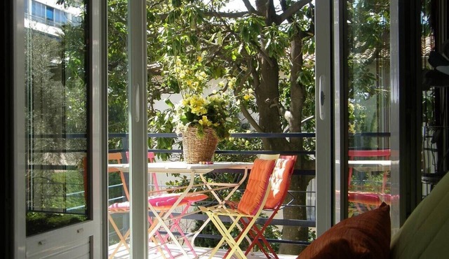 Cannes Beach. Appart UP Seaview 36 m2. Top Design. Pr. Center. Pool, Private, in Cannes