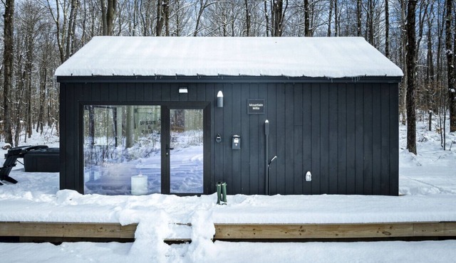 Catskill Modern Tiny Escape Hot Tub Sauna Outdoor Theatre in Jefferson