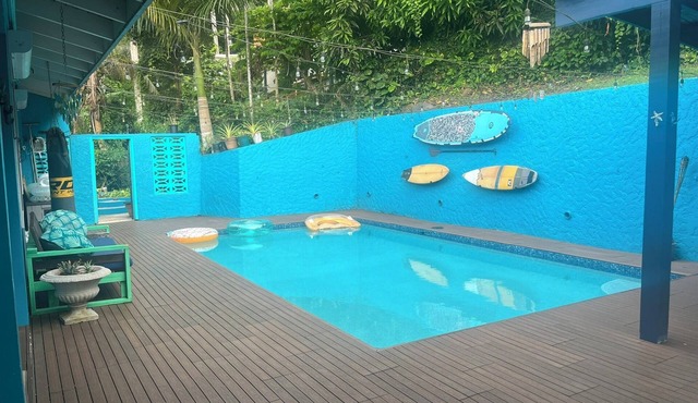 Covert Lodge Northside Getaway with pool and view in Beautiful St. Thomas in St Thomas