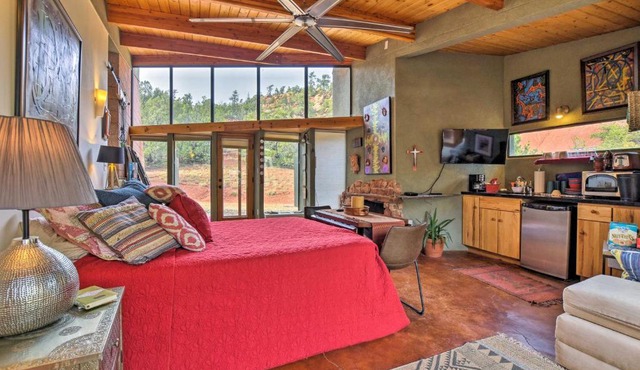 Geometric Glorieta Studio on 11 Picturesque Acres!