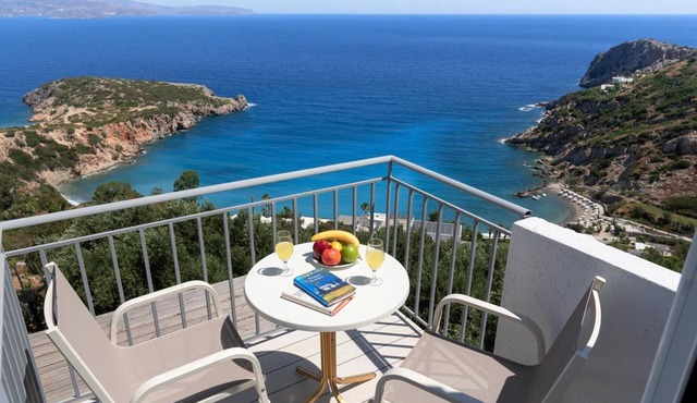 Maisonette (split-level apartment) with sea view, Wi-Fi, and air conditioning in Agios Nikolaos
