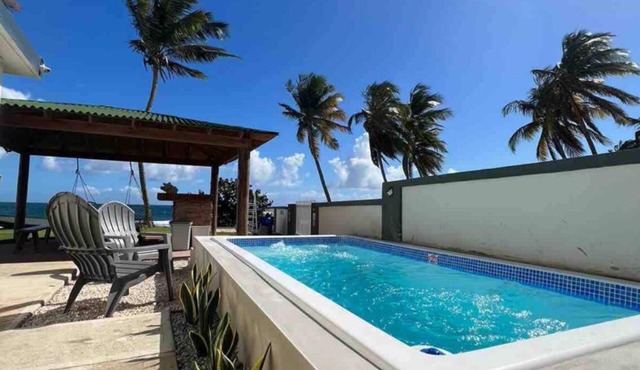Oceanfront Boho-Rustic Apartment Suite with pool, unique and amazing sunrises. in Patillas