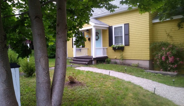 On a quiet, narrow Lane walking distance to all amenities in Mahone Bay