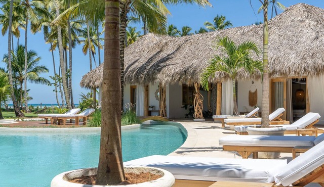 Poupone: unique beachfront villa Las Terrenas in Las Terrenas