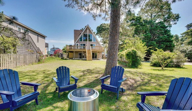 Private Dock & Beach Access: Outer Banks Area Home in Kill Devil Hills