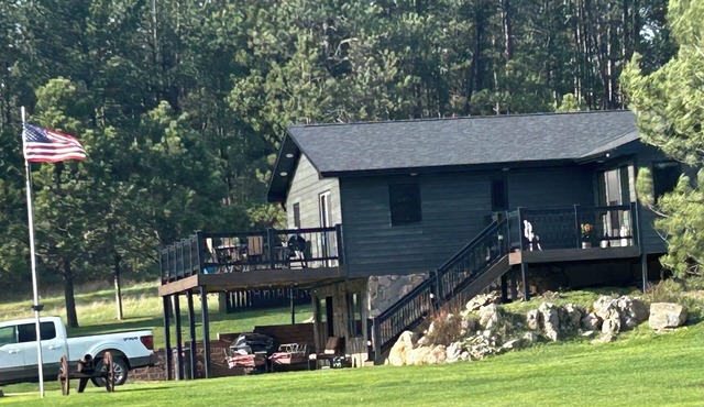 Quiet country location on 5 acres -enjoy the beautiful evenings while you relax. in Custer