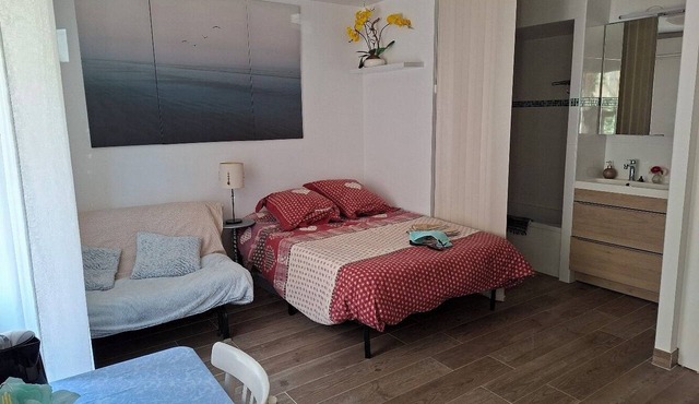 SPACIOUS, COMFORTABLE, SELF-CONTAINED STUDIO APARTMENT WITH BATHROOM AND TOILET, NICE PRIVATE TERRACE in Nice