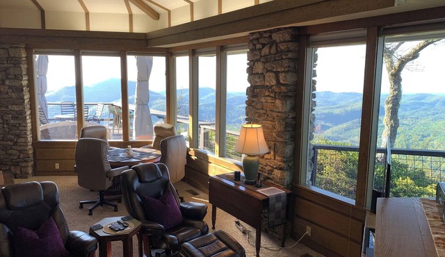 Spectacular Panoramic Views from 4850 Ft., Best View/Most Unique Home in Area! in Highlands