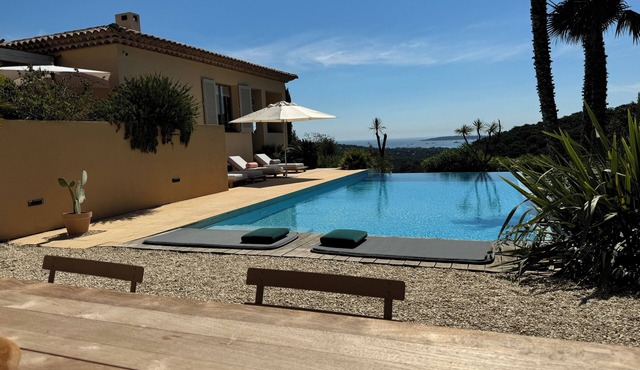 Superb villa with pool and exceptional vue, Golf of Staint-Tropez